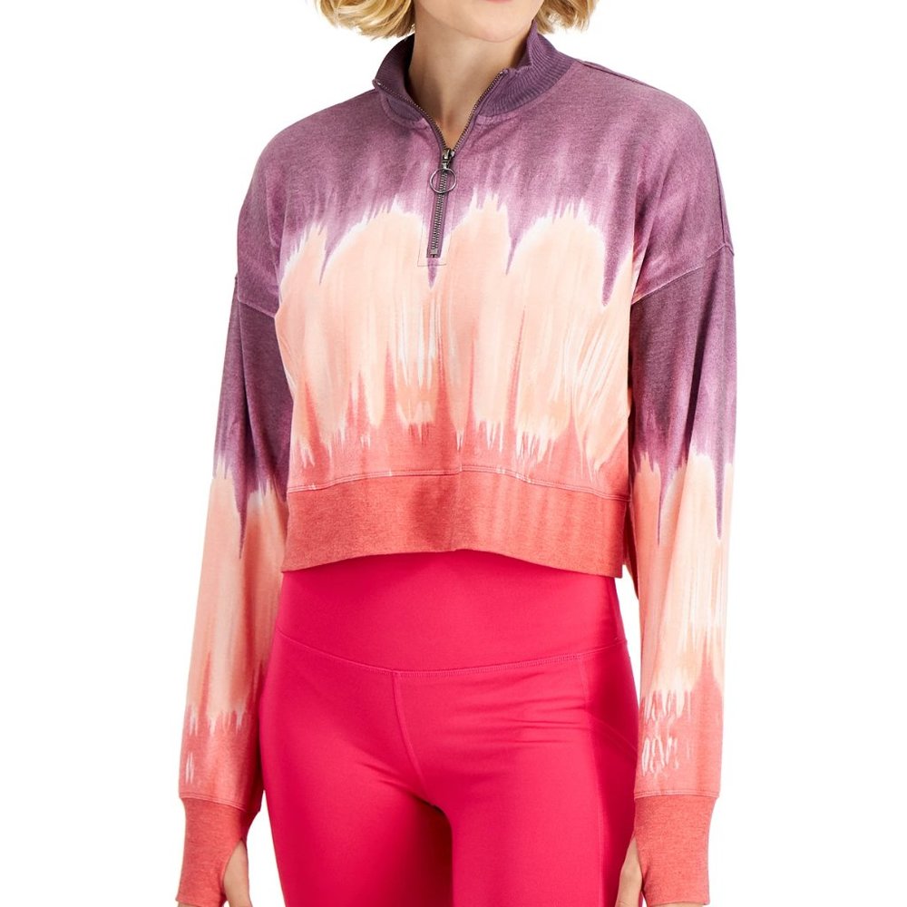 NWT Ideology Performance Women's Tie-Dyed Crop Top S